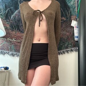 vintage iz byer california sweater with tie #cardigan